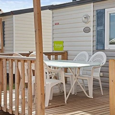 Mobilhome 4 personnes - Comfort XL | 2 Ch. | 4 Pers. | Terrasse surélevée | Clim.