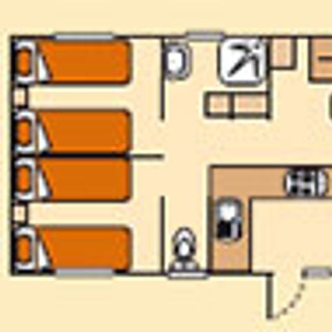 MOBILHOME 6 personnes - Cottage Privilège 3 chambres + Clim