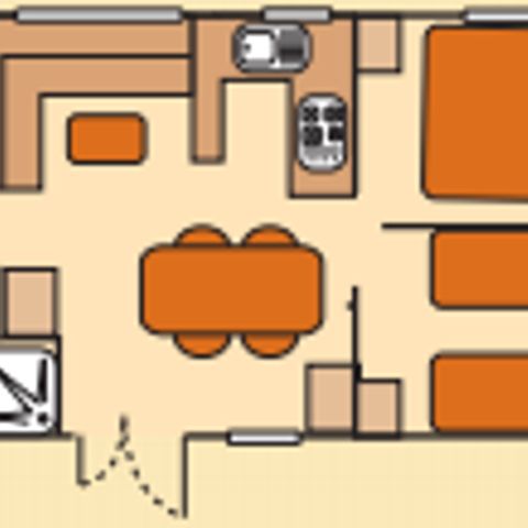 MOBILE HOME 8 people - Cottage Family 4 bedrooms + Air conditioning