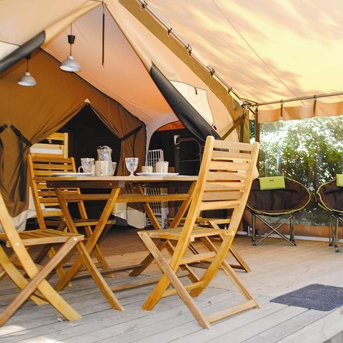 Glamping tent 5 persons - Bungalow Toilé - 2 chambres - 30m² - 2-bedroom bungalow