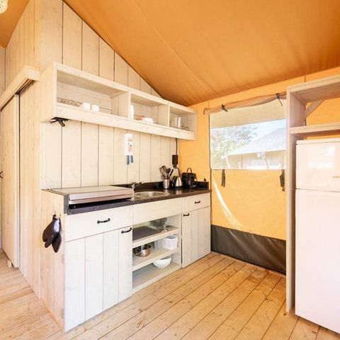 Tente en toile et en bois 6 personnes - Cani-lodge 6P
