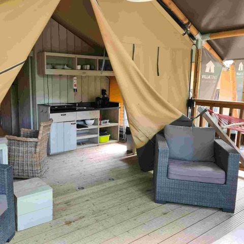 Canvas and wooden tent 6 persons - Cani-lodge 6P