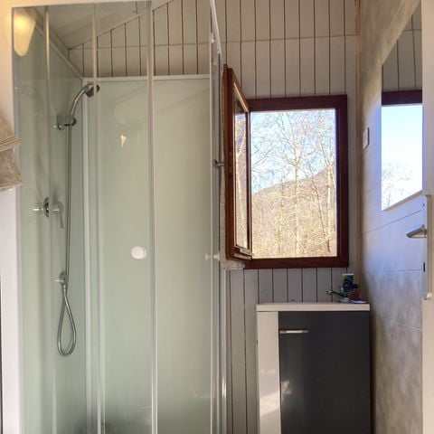 Chalet 2 personen - Standard 20m² - 1 Schlafzimmer + überdachte Terrasse