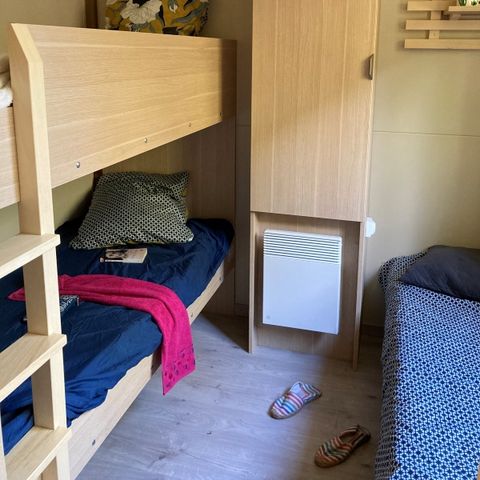 Chalet 5 Personen - Morea Premium 25m² - 2 Schlafzimmer + TV + LV + überdachte Terrasse