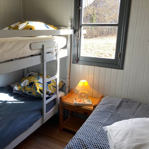 Chalet 5 personen - Standard 30m² - 2 Zimmer + überdachte Terrasse
