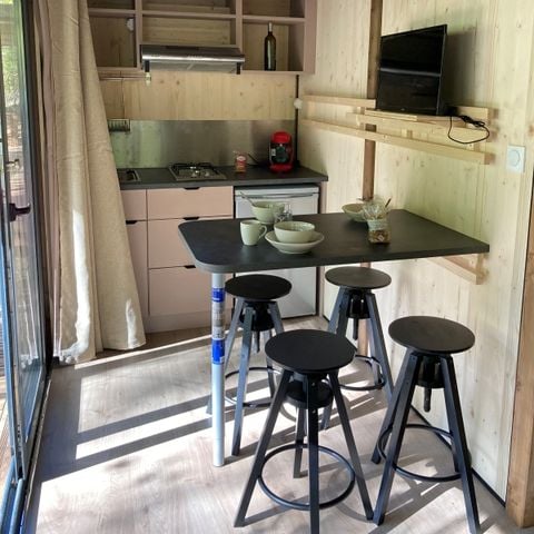 Chalet 4 personen - Victoria Confort 20m² - 1 Schlafzimmer + TV + Überdachte Terrasse
