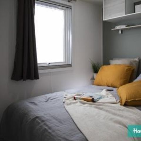 Stacaravan 4 personen - Home Flower Premium 29 m² - 2 slaapkamers + tv + vaatwasser + terras + airconditioning