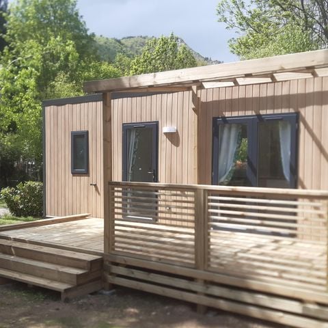 MOBILHOME 4 personnes - Home Flower Premium 29 m² - 2 chambres + TV + LV +Terrasse + Clim