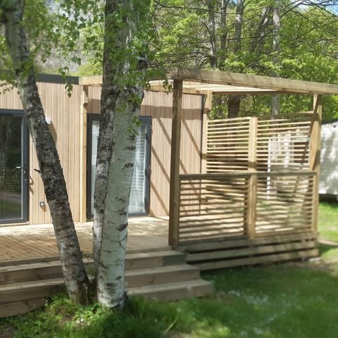 MOBILHOME 4 personnes - Home Flower Premium 29 m² - 2 chambres + TV + LV +Terrasse + Clim