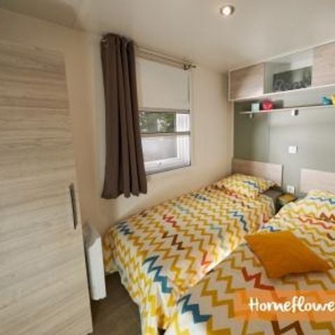 MOBILHOME 6 personnes - Home Flower Premium 33m² - 3 chambres + TV + LV  + Terrasse + Clim