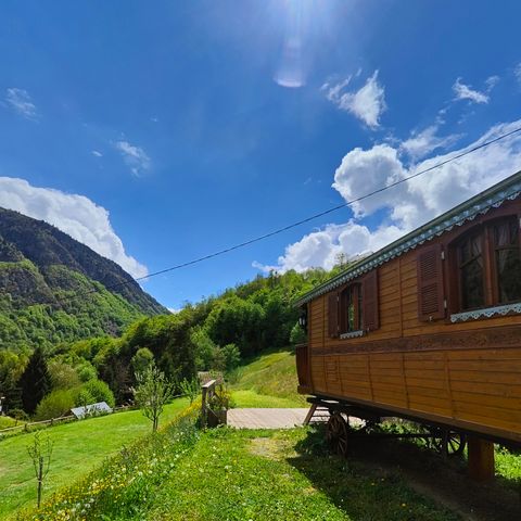 Tiny house 2 personnes - Roulotte Ancolie