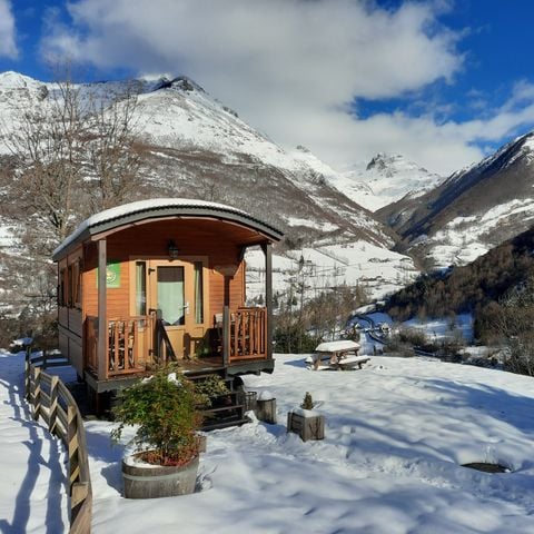 Casa pequeña 4 personas - Caravana Rododendro de 18 m²