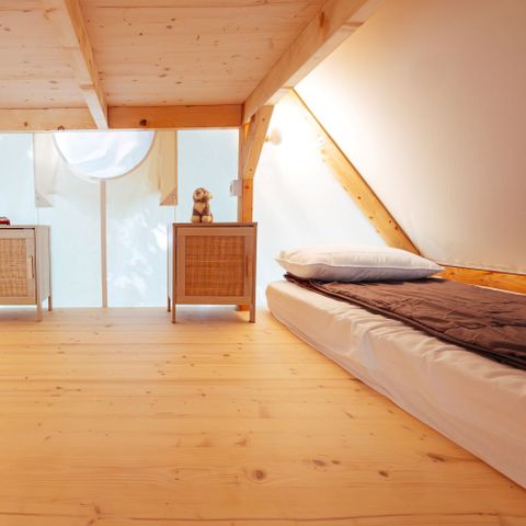 TENDA IN TELA E LEGNO 4 persone - Alloggio TRAPPEUR 4 pers