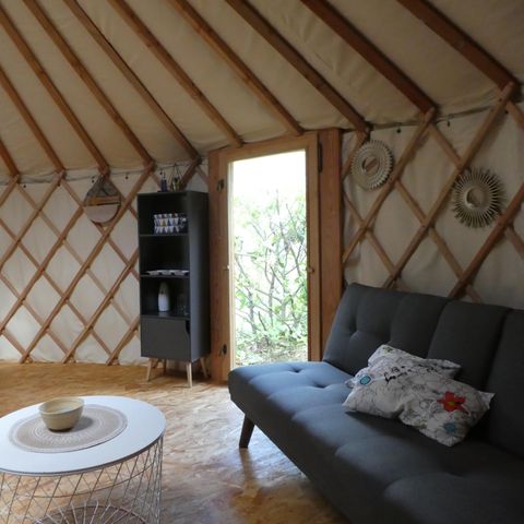 UNUSUAL ACCOMMODATION 4 people - Scandinavian yurt - without sanitary facilities - terrace