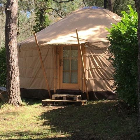 Inusual 4 personas - Yurta escandinava - sin instalaciones sanitarias - terraza