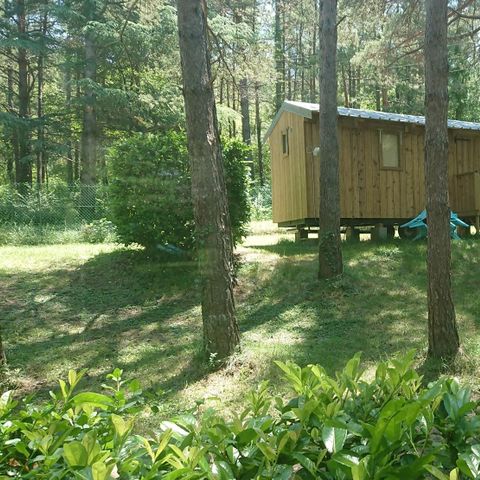 Chalet 2 personen - Holzlodge ohne Sanitäranlagen 16m2