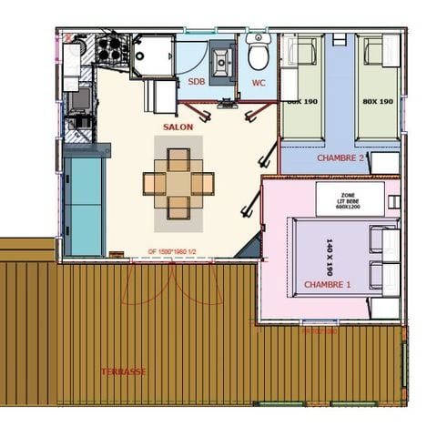 CHALET 10 personnes - Chalet Cannelle Duo 10 P