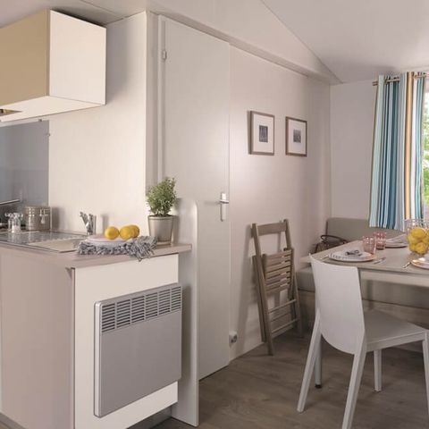MOBILHOME 6 personas - Mobil Home Alizée 32m2 (3 habitaciones) + terraza cubierta + TV + Aire acondicionado 6 pers.