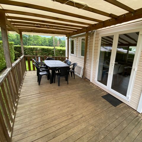 Mobilheim 6 Personen - COUFLENS SONNTAG mit überdachter Terrasse