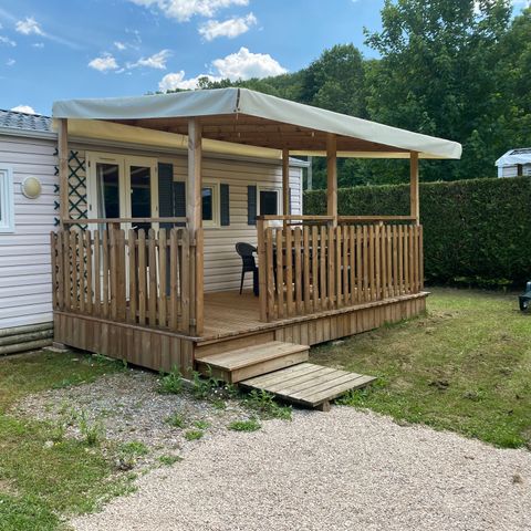 MOBILHOME 4 personnes - AULUS : 1 salle d'eau sans terrasse couverte