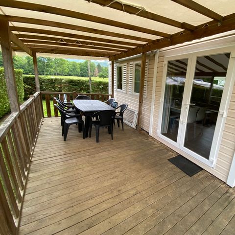 Mobilheim 6 personen - COUFLENS SONNTAG mit überdachter Terrasse