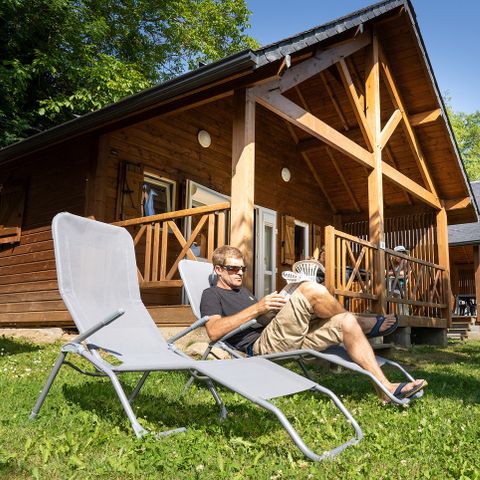 Chalet 6 persons - Wooden chalet 3 bedrooms TV LV Covered terrace