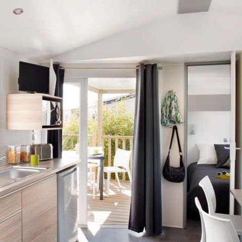 Mobile home 5 persons - Mobile-home ARDIDEN TV LV Semi-covered terrace