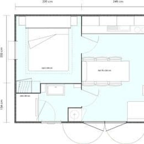 Mobilheim 6 personen - 3 Zimmer MARMOTTE TV LV Halbüberdachte Terrasse