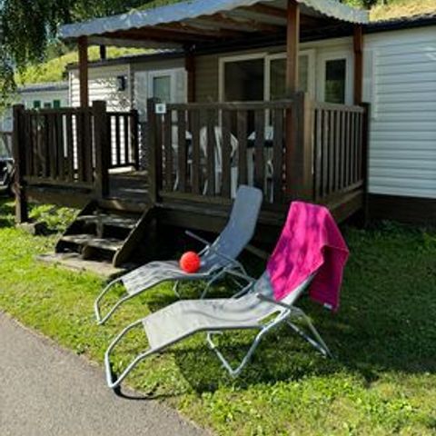 Mobile home 5 persons - Troumouse 2 bedrooms TV LV Semi-covered terrace