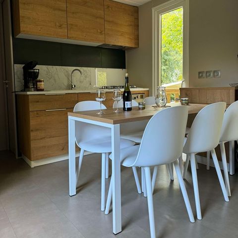 Mobilheim 6 Personen - Gloriette 3 Schlafzimmer TV LV Halbüberdachte Terrasse