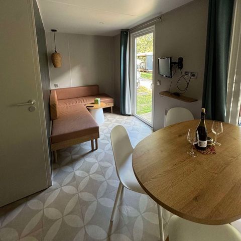 Mobilheim 5 Personen - Mobilheim Vignemale 2 Zimmer TV LV Halbüberdachte Terrasse