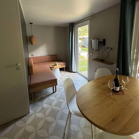 Mobilheim 5 personen - Mobilheim Vignemale 2 Zimmer TV LV Halbüberdachte Terrasse