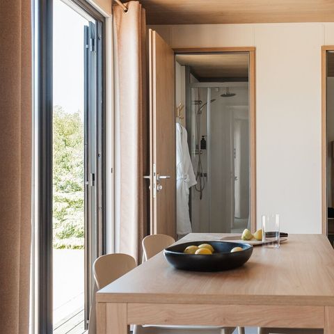 Mobile home 5 persons - Mobile-home Iris 2 bedrooms Air-conditioning TV LV Semi-covered terrace