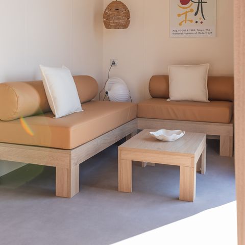 Mobile home 5 persons - Mobile-home Iris 2 bedrooms Air-conditioning TV LV Semi-covered terrace