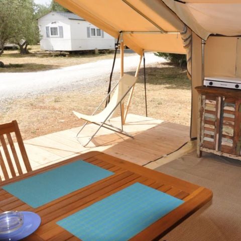 SAFARITENT 4 personen - Tent LODGE 20m², 2 slaapkamers (zonder sanitair)