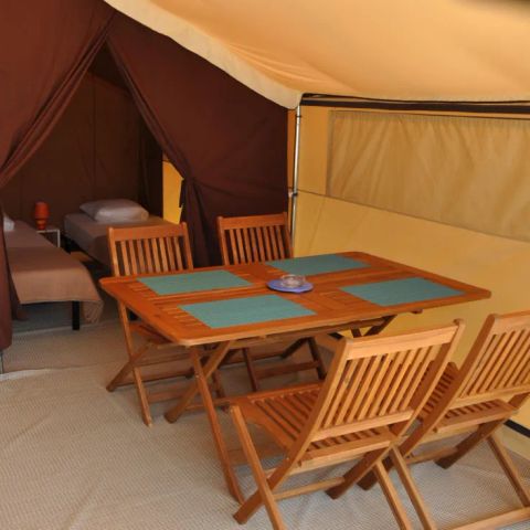 TENDA IN TELA E LEGNO 4 persone - Tenda LODGE 20m², 2 camere (senza servizi igienici)