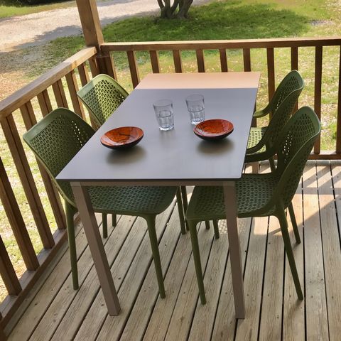 Mobilheim 4 Personen - Loggia 31m², 2 Schlafzimmer, Terrasse Eingebaute Loggia, Klimaanlage