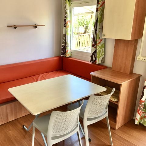 Stacaravan 4 personen - Loggia 31m², 2 slaapkamers, terras Geïntegreerde loggia, airconditioning