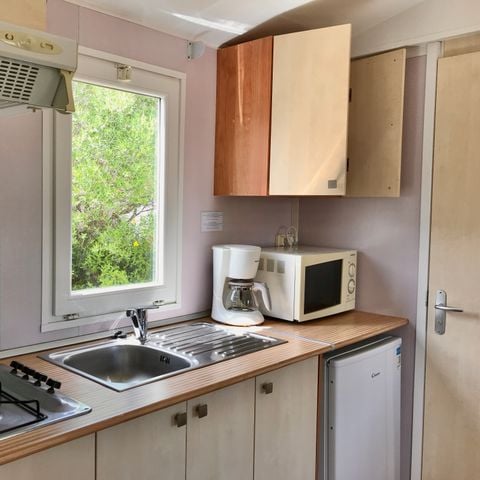 Mobile home 4 persons - Loggia 31m², 2 bedrooms, terrace Integrated loggia, air conditioning