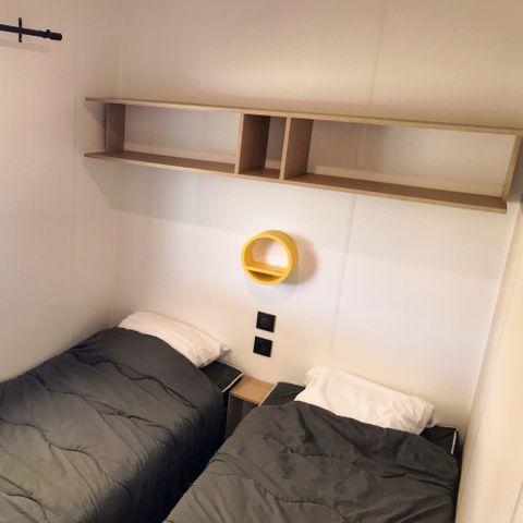 Mobile home 6 persons - Top Espace premium 32m², 3 bedrooms, covered terrace 15m² + TV + dishwasher + air conditioning