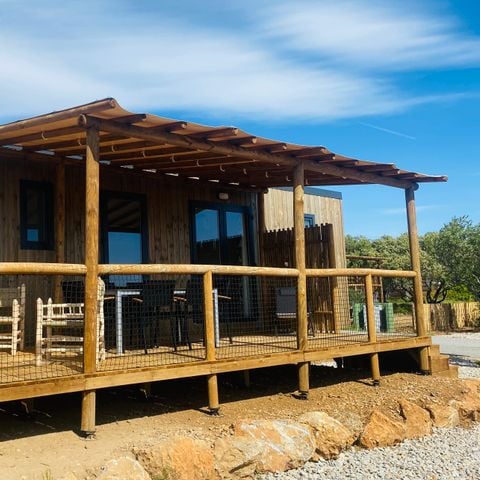 Mobile home 6 persons - XL premium 6pers 2 bathrooms, 3 bedrooms +covered terrace+ tv+dishwasher+air conditioning