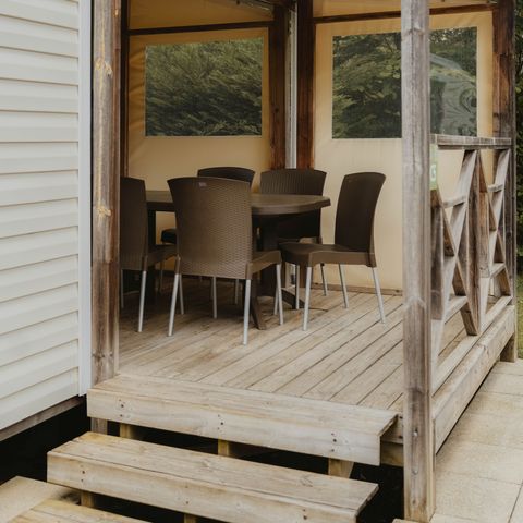 Mobilheim 6 Personen - Welcome 6P - 3 Schlafzimmer mit überdachter Terrasse