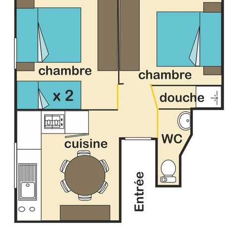 Appartement 6 personnes - 1