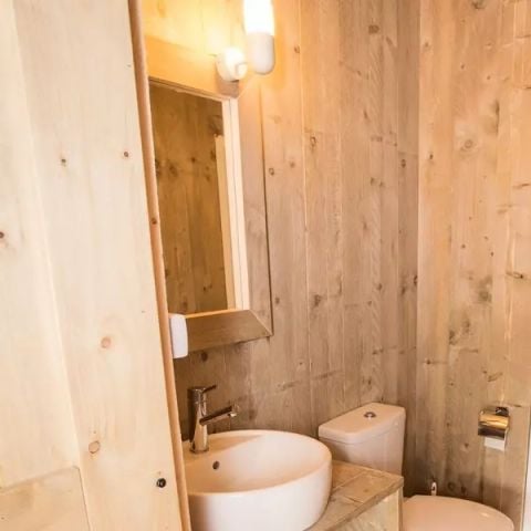 Tente en toile et en bois 6 personnes - Lodge XL Luxe Safari 4 Pièces 6 Personnes