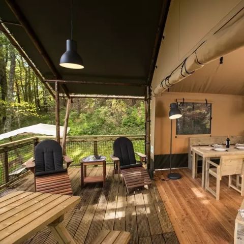 SAFARITENT 6 personen - Lodge XL Luxe Safari Tent 4 Kamers 6 Personen