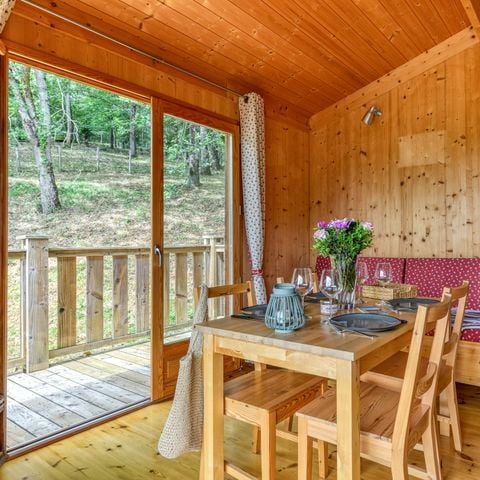 Alojamiento 5 personas - Cabaña de madera sobre pilotes 2 Habitaciones 5 Personas