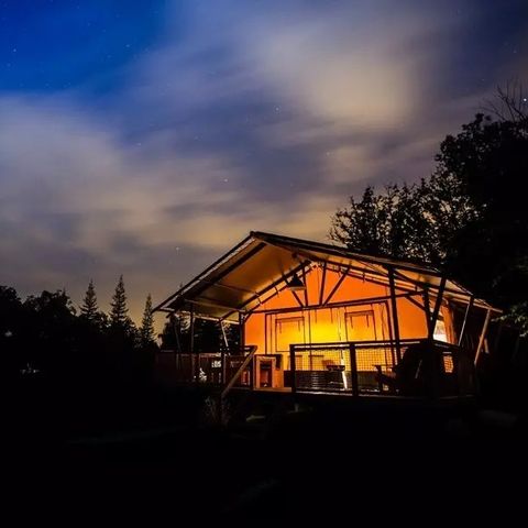 Safaritent 5 personen - Lodge Safari Wood 3 Kamers 5 Personen
