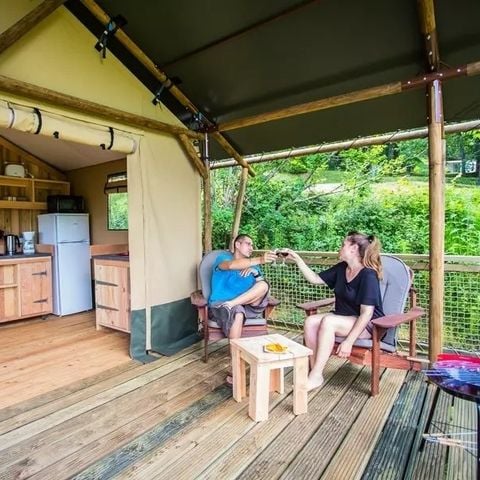 Safarizelt 5 personen - Lodge Safari Wood 3 Zimmer 5 Personen