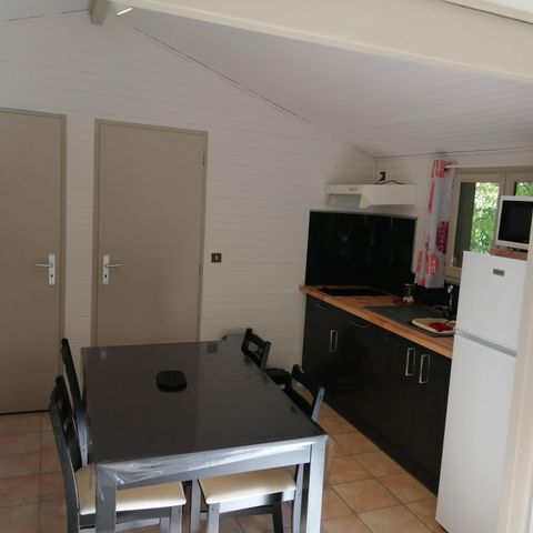 Chalet 6 personen - Chalet GROEN 35m² / 2 kamers - terras
