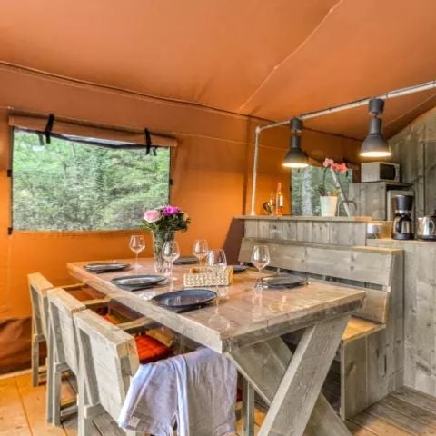 Safaritent 6 personen - Lodge XL Luxe Sanders 4 Kamers 6 Personen